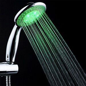 Cap de dus FOXMAG24® cu senzor de temperatura LED Shower YC 8115, Cromat