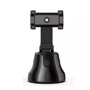 Suport rotativ automat OZ™, pentru telefon cu functie de urmarire automata a miscarii, ideal pentru Vlogging, Video Conferinte, Selfie, negru 140814242 - Настолен държач за телефон