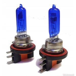 Set 2 becuri halogen H15, 55W, 12V, lumină albă pentru faruri auto - Becuri auto