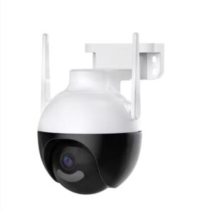 Intelligens térfigyelő kamera, vezeték nélküli, full HD, 4K, színes éjjellátó, iOS / Android kompatibilis, x4 digitális zoom, UHD videó rögzítés, mikrofonnal és hangszóróval, fehér