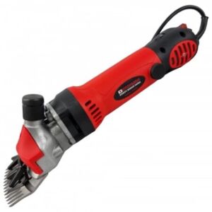 Birkanyíró gép, elektromos, teljesítmény 1000 W, 2400 RPM, tároló dobozzal és tartozékokkal, 6 sebességfokozat, piros/fekete