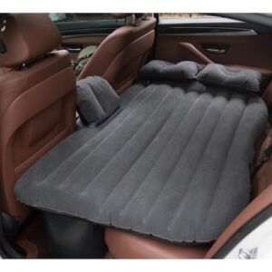 Set Saltea FOXMAG24 Gonflabila pentru masina, 86 x 40 x 135 cm, 2 Perne, Catifelata, Negru