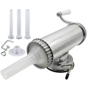 Masina pentru facut carnati orizontala, capacitate 1, 5 kg, din aluminiu, argintiu