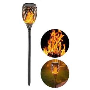 Torta cu Baterie Solara FOXMAG24, 72 LED-uri, Efect de Flacara, Pornire/Oprire Automata, Acumulator 1200 mAH, Rezistenta la Intemperii, Negru