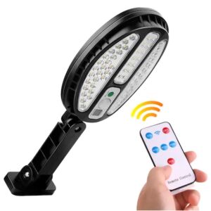Lampa cu incarcare solara FOXMAG24, 66 x LED, 3 moduri de functionare, telecomanda inclusa