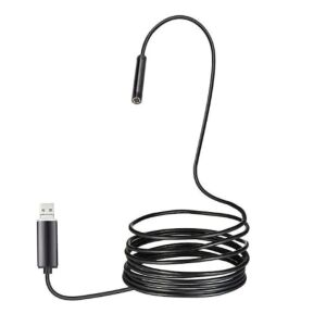 Camera endoscopica de inspectie, 2 in 1, pentru Android, PC, Micro USB, Camera HD, cu 6 LED-uri de iluminare, lungime 2M, negru