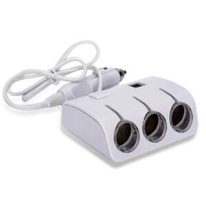 Adaptor pentru masina FOXMAG24, 3 prize si 2 porturi USB, 12/24V, alb 140776205 - Prize auto si incarcatoare