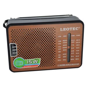 Radio portabil Leotec LT-609B, 4 benzi, mufa jack