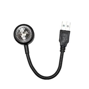 Lumina ambientala auto, cu incarcare USB, cu joc de lumini, cu microfonului incorporat, 9 moduri luminoase, multicolor