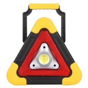 Triunghi SOS Cu Lanterna LED COB, FOXMAG24, LED Rosu , Incarcare Solara , USB , Acumulator Integrat , Galben 140823665 - Elakadásjelző