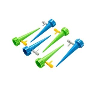 Set 12 picuratoare pentru ghivece, din plastic, cu valva pentru irigare, albastru si verde 140647888 - Csepegtető öntöző