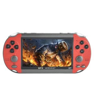 X7 Червена ръчна конзола за игри с 4,3-инчов екран - Конзола за игри