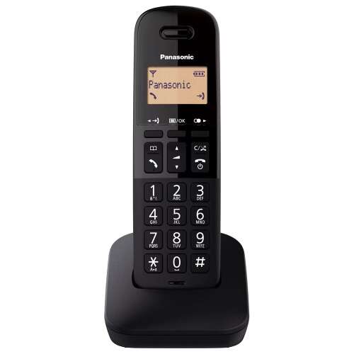 Panasonic KX-TGB610 Analoges/drahtloses Telefon Anrufer-ID Schwarz