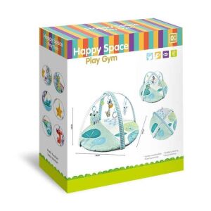 Babamatrac és tevékenységi központ, 3 az 1-ben játszótér Könnyen tisztítható, csúszásmentes, multifunkcionális, fehér/szürke