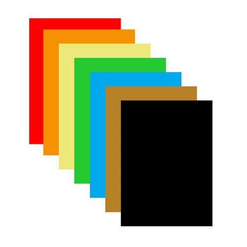 Farebný papier, A4, 80 g, 6x15+10 listov, zmiešané farby