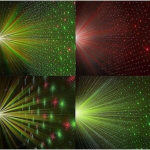 Mini proiector laser FOXMAG24 care afișează efecte de lumină verde și roșie - Accesorii pentru petrecere