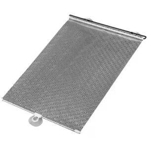 Parasolar retractabil, prindere cu ventuze, dimensiuni 58x125 cm, gri