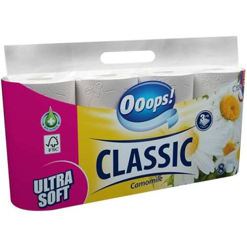 Ooops! Classic 3 Ply Box Roll Toilettenpapier 8 Rollen