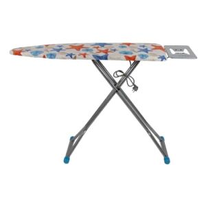 FOXMAG24 összecsukható vasalódeszka elektromos csatlakozóval és tengericsillag mintás huzattal - Háztartási kellék