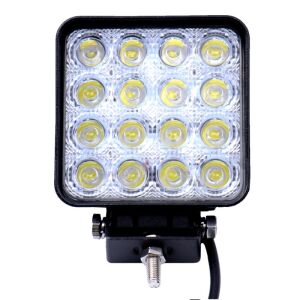 Proiector 16 LED auto 48W OffRoad vedere frontală - Reflectoare și lămpi de lucru