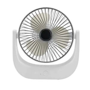 Ventilator portabil alb de birou, alimentat prin USB - Ventilatoare