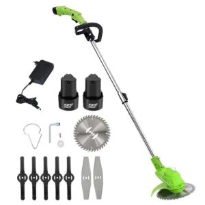 Акумулаторна електрическа косачка за трева с остриета и батерия - Трион за рязане на мигли и кантираща машина