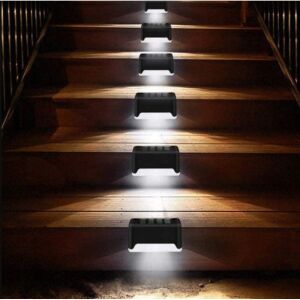 Set 4 Lampi solare pentru exterior gard/scari lumina calda