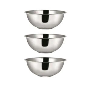 Set bol inox, FOXMAG24, cu 3 piese, diametru 30 cm 140667367 - Keverőtál