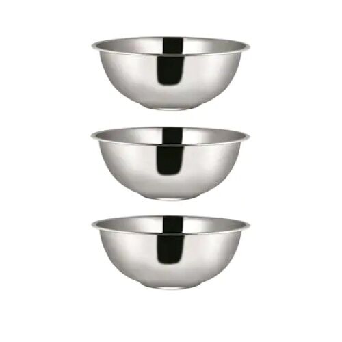 Set bol inox, FOXMAG24, cu 3 piese, diametru 30 cm 140667367