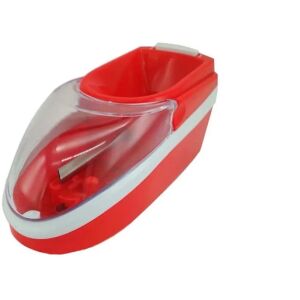 Szögletes nézet a Gerui GR-12-001 piros elektromos cigarettatöltő gépről - Cigarettatöltő