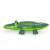 Bestway inflatable crocodile pool float, green, side view