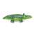 Bestway inflatable crocodile pool float, green, side view