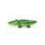 Bestway inflatable crocodile pool float, green, side view