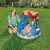 Bestway Candyville Inflatable Baby Pool with Sunshade, child and mother in garden