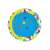 Top view of Bestway Splash & Learn inflatable baby pool with shape sorter, 120x117x46cm