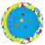 Top view of Bestway Splash & Learn inflatable baby pool with shape sorter, 120x117x46cm