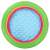 Bestway Summer inflatable pool, green, yellow, pink, top view