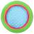 Bestway Summer inflatable pool, green, yellow, pink, top view