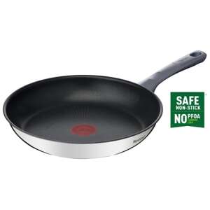 Tefal Daily Cook panvica z nehrdzavejúcej ocele s priemerom 28 cm s nepriľnavým titánovým povrchom a teplotným indikátorom Thermo-Spot