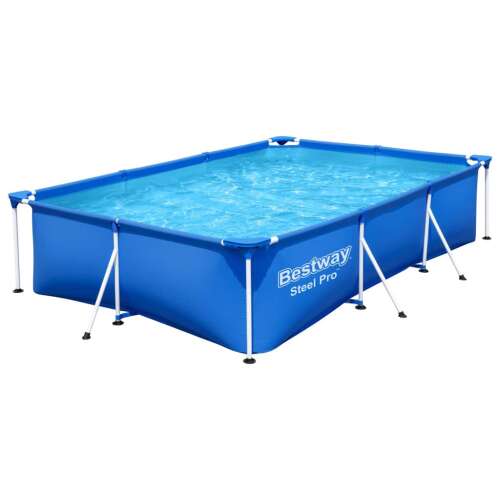 Bestway Steel Pro rectangular frame pool, above ground pool for family fun