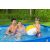 Family having fun in Bestway Steel Pro pool with beach ball