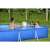 Family playing in Bestway Steel Pro pool, summer fun