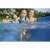 Family enjoying the Bestway Steel Pro rectangular metal frame pool