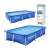 Bestway Steel Pro rectangular metal frame pool, two views