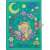 MAPED CREATIV Secret Mosaics Diary, green cover with fairy design, lock and keys