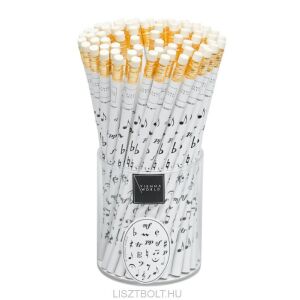 Ceruza - fehér, zenei írásjelekkel 134741437 - Grafitceruza