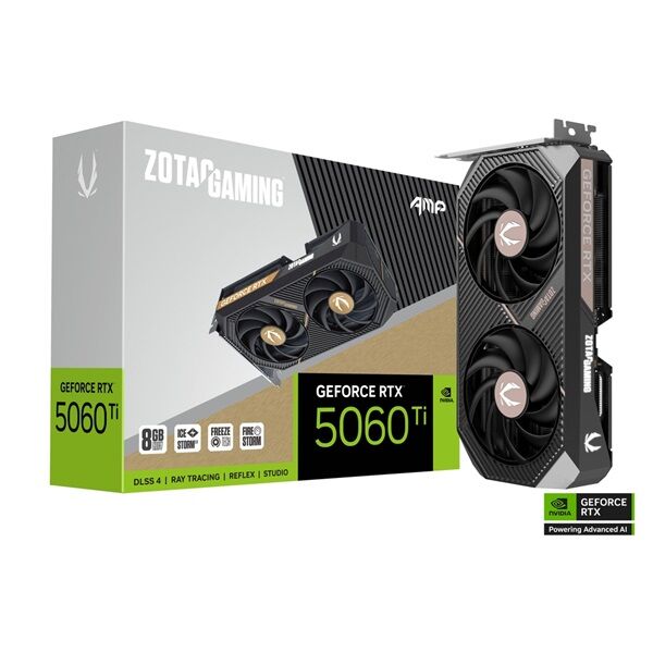 Zotac videokártya pci-ex16x nvidia rtx 5060 ti amp 8gb gddr7 ZT-B...