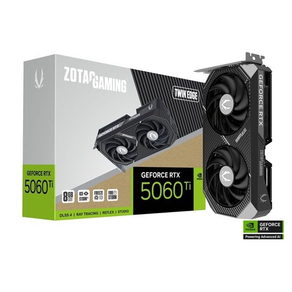 Zotac videokártya pci-ex16x nvidia rtx 5060 ti twin edge 8gb gddr...