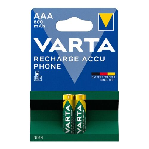 VARTA RECHARGE ACCU elem AAA, újratölthető, 2db/csomag 134779401 - Varta