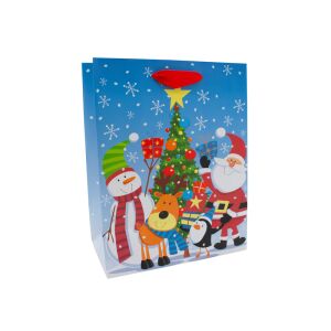 Pungă de hârtie de Crăciun, premium M 18x23cm 147224927 - Ambalaje cadouri